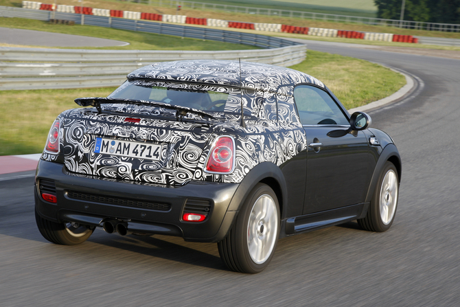 MINI shows-off camouflaged future Coupé model