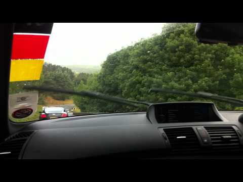 BMW 1M Coupe wet lap Millbrook hill route - SMMT Test Day 2011