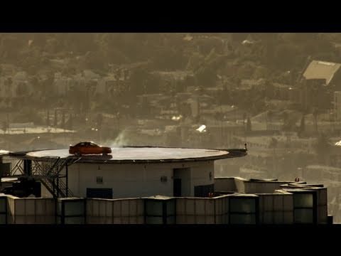 BMW 1M drifting on worlds tallest helipad.