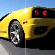 Yellow Ferrari 360 Modena F1 Start Up & Accelerate