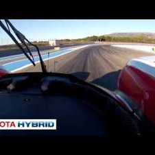 Toyota TS030 HYBRID - On-board (pit exit and track)