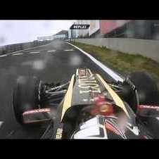 Kimi Räikkönen weird route choice | São Paulo, Brazil 2012