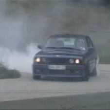 BMW Alpina e30 B6 3.5 burnout, donut drift