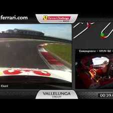 Ferrari 458 Challenge on board camera  Lorenzo Casé in Vallelunga