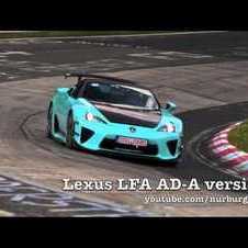 Lexus LFA AD-A testing HARD at the Nürburgring Nordschleife